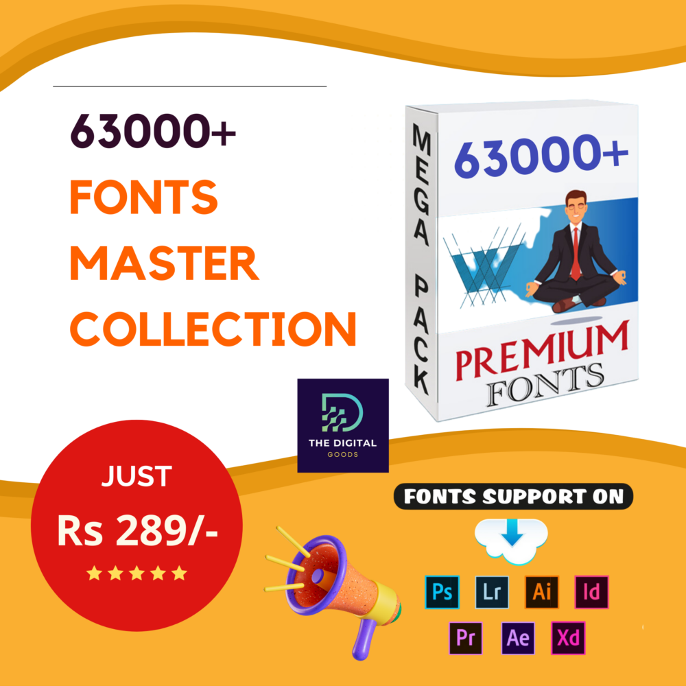 63000+ Premium Fonts Master Collection