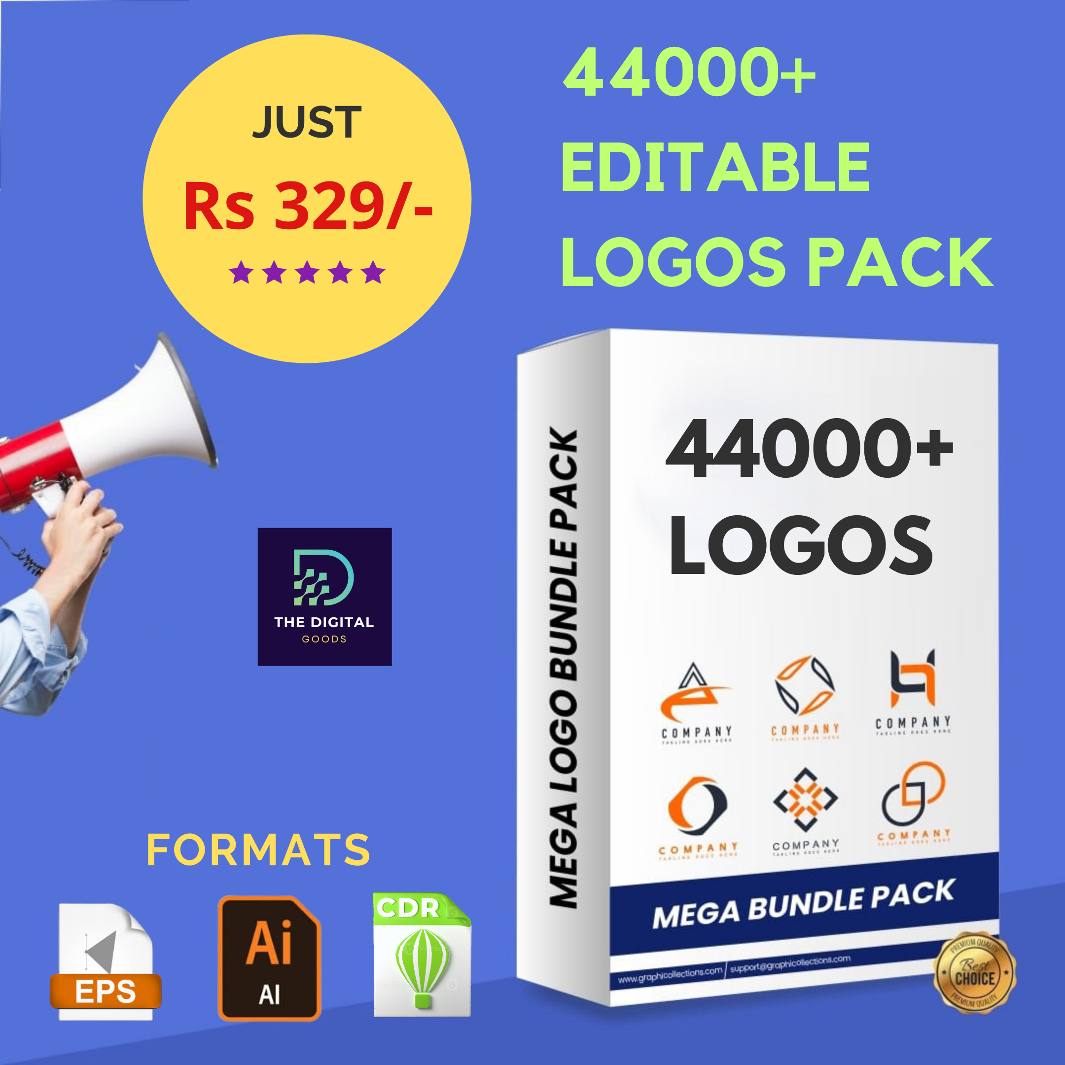 44000+ Fully Editable Premium Logos Pack