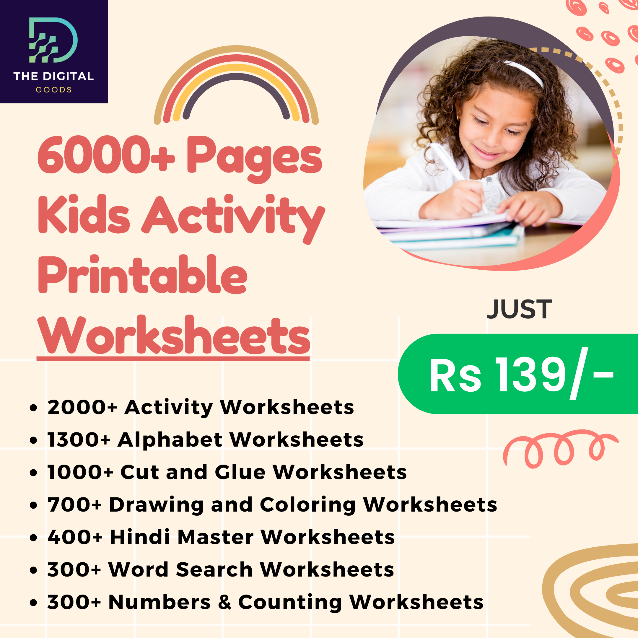 6000+ Pages Kids Activity Printable Worksheets