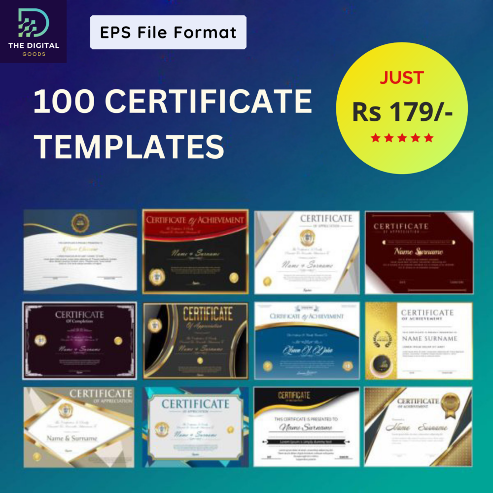 100 Certificate Design Templates