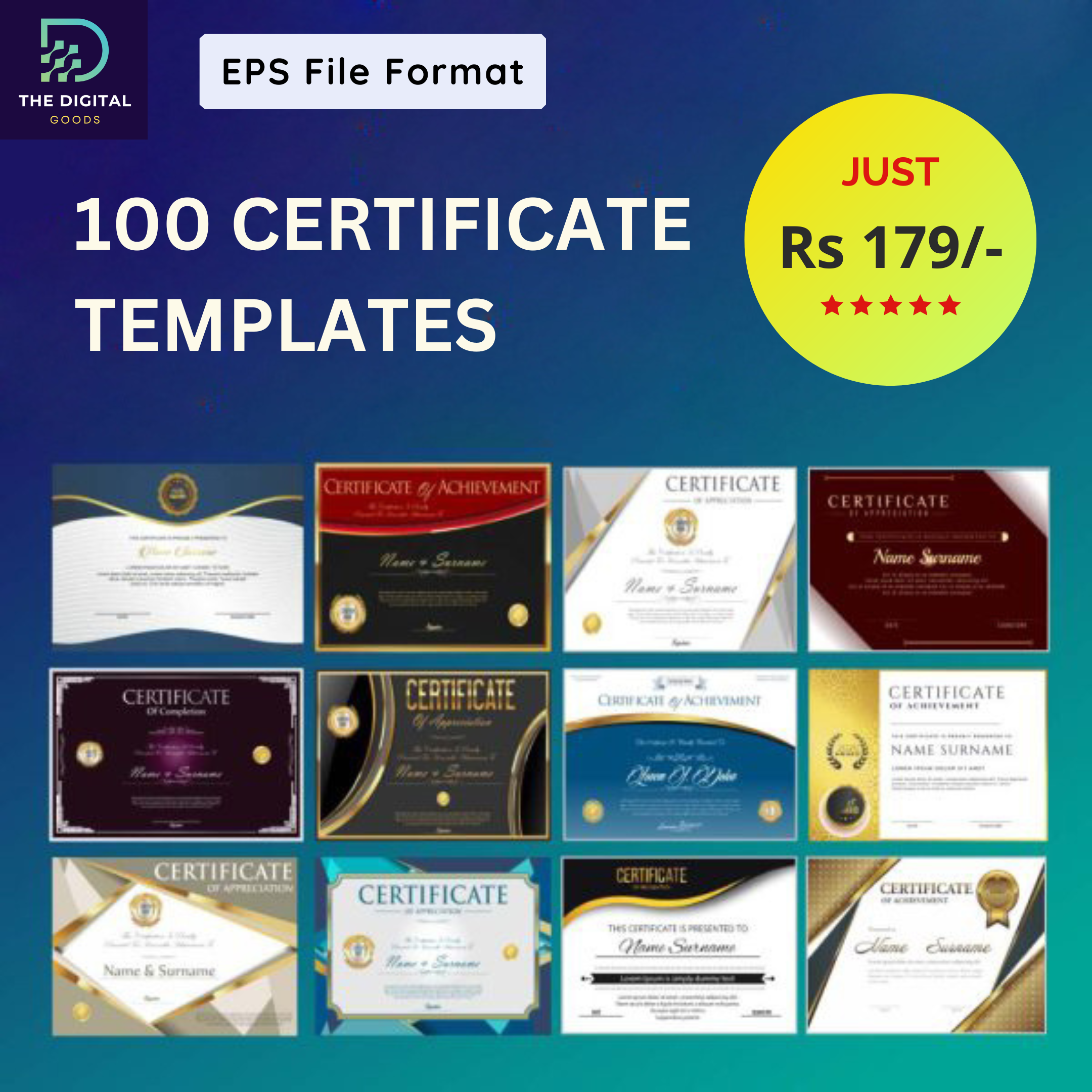 100 Certificate Design Templates
